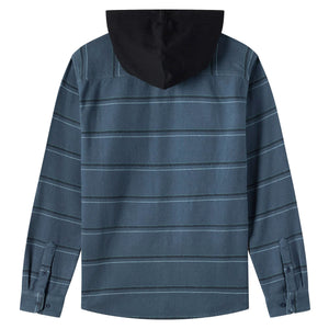 O'Neill Archer Hooded Men's L/S Flannel - Dark Slate