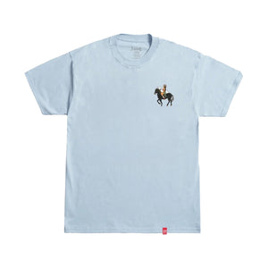 Lost Cowgirl In The Sand Men's S/S T-Shirt - Arctic Blue