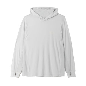 Dark Seas Bimini UV Hooded L/S Shirt - Blue/Grey