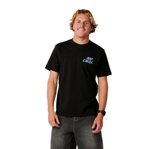 Rip Curl Burner Relaxed Men's S/S T-Shirt - Black
