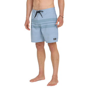 Quiksilver Surfsilk Street Trunk Stripe 18" Men's Boardshorts - Skyway