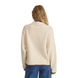 Roark Open Roads Cardigan Women's L/S Sweater - Bone