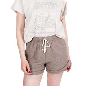 Jetty Jacquard Dune Women's Walkshorts - Brown