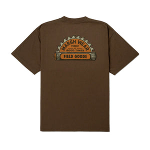 Marsh Wear Sawdust Heavyweight Men's S/S T-Shirt - Brown