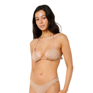 Rip Curl Moon Geo Sliding Triangle Women's Bikini Top - Brown
