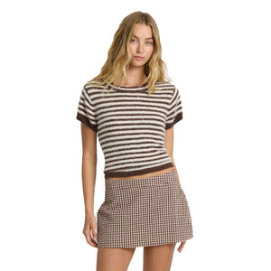 Billabong Kate Fleece Women's S/S T-Shirt - Teak