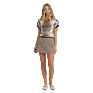 Billabong Kate Fleece Women's S/S T-Shirt - Teak