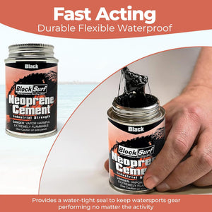 Blocksurf Neoprene 4oz Wetsuit Cement - Black