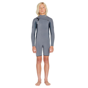 Volcom Modulator 2mm Chest-Zip Youth Boy's L/S Springsuit Wetsuit