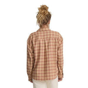 Roark Amberley Light Women's L/S Flannel - Cherrywood