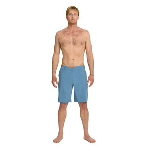 Quiksilver Union Heather 20" Men's Hybrid Walkshorts - Copen Blue