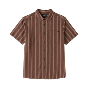 Roark Crosswinds Button Up S/S Dress Shirt - Coco Bean