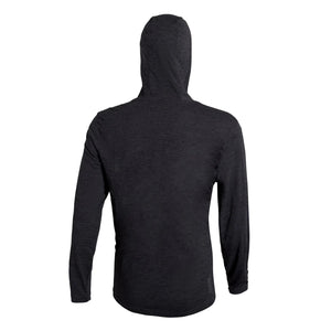 Florence Marine X Airtex Hooded Men's L/S Sun Shirt - Heather Charcoal