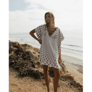 Sand Cloud Checkster Women's Cover Up - Checkered