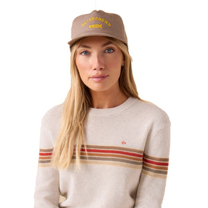 Outerknown Journey Fish 5-Panel Men's Hat - Chestnut