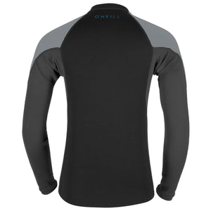 O'Neill Reactor II 2mm Front-Zip S/S Youth Boys Wetsuit Jacket - Black/Graphite/Cool Grey