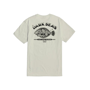 Dark Seas Flounder Premium Men's S/S T-Shirt - Cream
