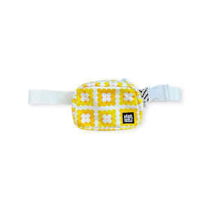 Marloru Crochet All Day Essential Sling Bag - Yellow/White