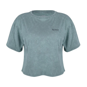 Driter Surf Wild Life Cropped Women's S/S T-Shirt - Mist Stone Washed