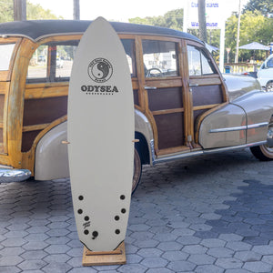 Catch Surf x T&C Surf Designs® Bat Tail Quad 5'8 Soft Surfboard - Grey