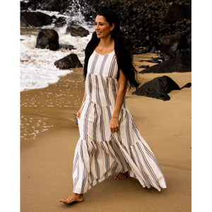 Outerknown The Staycation Women's Dress - Salt Mariner Stripe