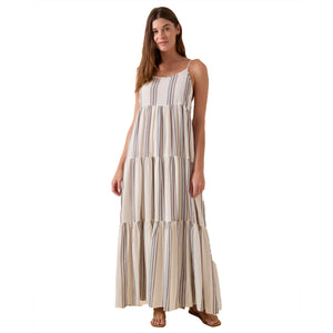 Outerknown The Staycation Women's Dress - Salt Mariner Stripe