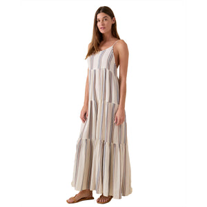 Outerknown The Staycation Women's Dress - Salt Mariner Stripe