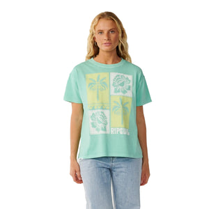 Rip Curl Bossa Nova Relaxed Women's S/S T-Shirt - Dusty Aqua