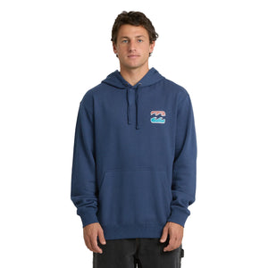 Billabong Heritage Arch Pullover Men's L/S Hoodie - Dark Denim