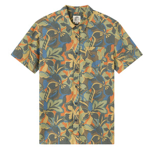 O'Neill O'Riginals Print Standard Fit Men's S/S Dress Shirt - Dark Shadow