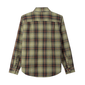 Dark Seas Arrowhead Woven Men's L/S Flannel - Green/Black