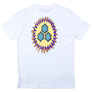 Channel Islands Merrick Circle Fire Men's S/S T-Shirt - White