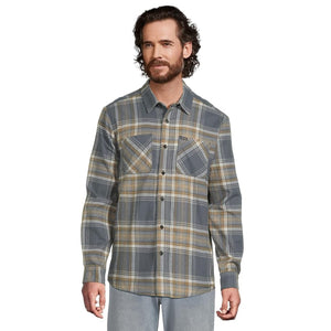 Volcom Netastone Men's L/S Flannel - Dark Slate