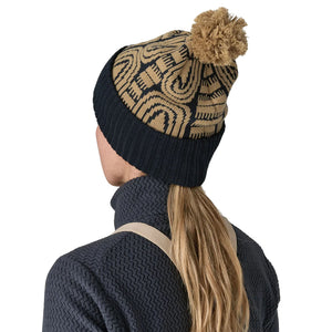 Patagonia Powder Town Women's Beanie - Flow Sunken Blue