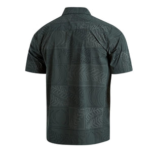 Florence x Sig Zane Koa Airtex Aloha Men's S/S Dress Shirt - Sycamore