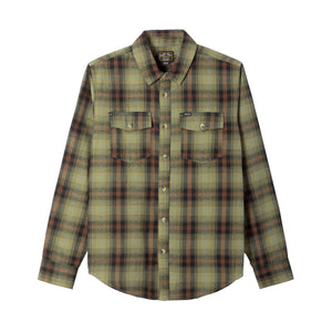 Dark Seas Arrowhead Woven Men's L/S Flannel - Green/Black