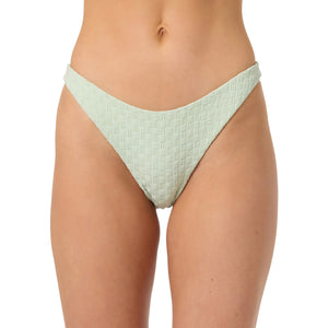 O'Neill Willow Weave Flamenco Cheeky Women's Bikini Bottoms - Green Lily