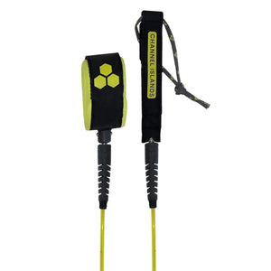 Channel Islands Round Cord Comp 6' Surfboard Leash - 6' x 3/16"/Granite Sulphur