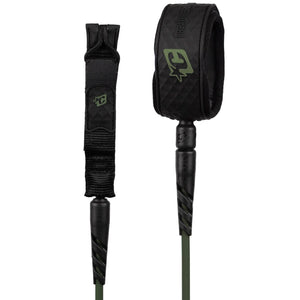 Creatures of Leisure Reliance 2.0 Standard Duty Surfboard Leash - 7'/Military Black