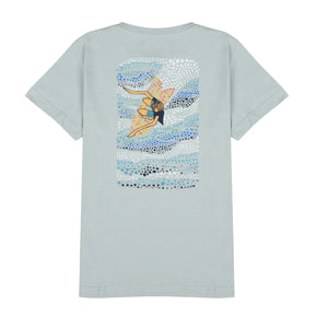 Drifter Surf Andy Davis Cutlet Youth Boy's S/S T-Shirt - Grey Mist