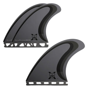 Flying Diamonds FDX1 Futures Tri Surfboard Fins - Large/Grey