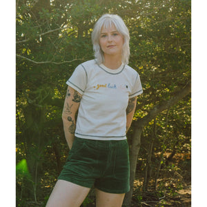 Jetty Wale Corduroy Women's Walkshorts - Green