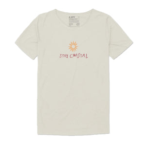 Jetty Grom Costal Crustacean Youth Girl's S/S T-Shirt - Vintage White