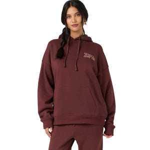O'Neill Flora Bouquet Oversized Women's L/S Hoodie - Chocolate