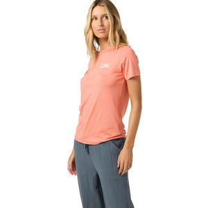 O'Neill Breezy UPF Women's S/S Shirt - Heather Peach Echo