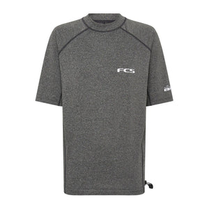 FCS Essential Men's S/S Rashguard - Heather Grey