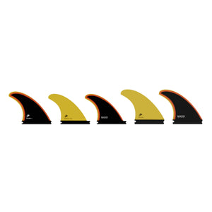Firewire Spun Honey 5-Fin Futures Surfboard Fins - Large/Black