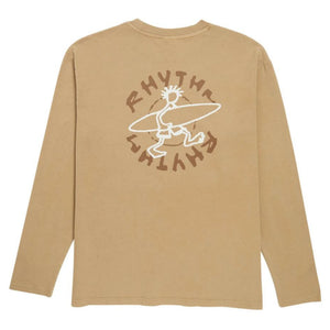 Rhythm Jaunt Vintage Men's L/S T-Shirt - Macadamia