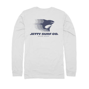 Jetty Speedshark Youth Boy's L/S Shirt - White