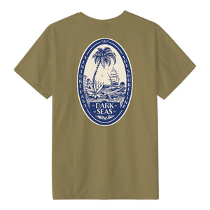 Dark Seas Embargo Pigment Men's S/S T-Shirt - Kelp